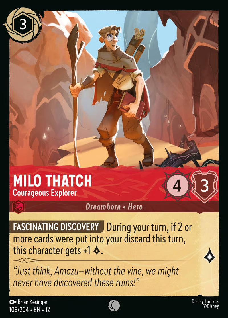 Milo Thatch - Courageous Explorer [108EN12] (Wilds Unknown)