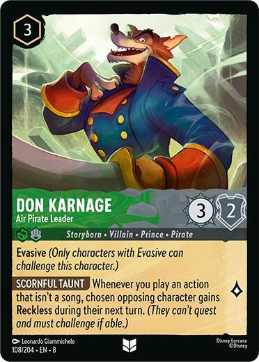 Don Karnage — Air Pirate Leader [108EN8] (Reign of Jafar)