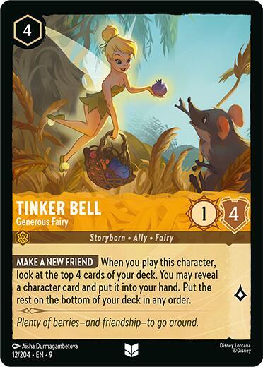 Tinker Bell — Generous Fairy [12EN9] (Fabled)