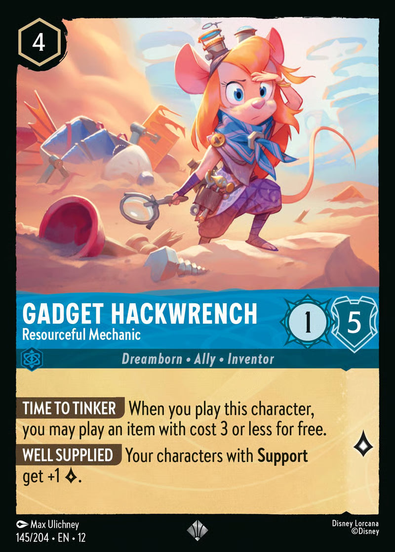 Gadget Hackwrench - Resourceful Mechanic [145EN12] (Wilds Unknown)