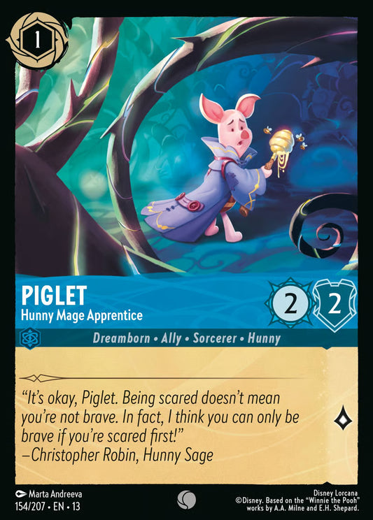 Piglet - Hunny Mage Apprentice [154EN13] (Attack of the Vine)