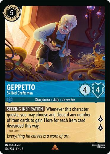 Geppetto - Skilled Craftsman [174EN8] (Reign of Jafar)