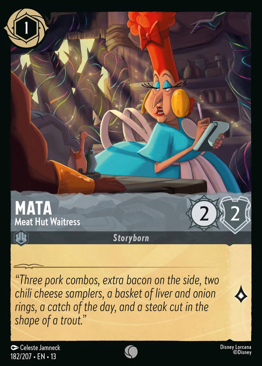 Mata - Meat Hut Waitress [182EN13] (Attack of the Vine)