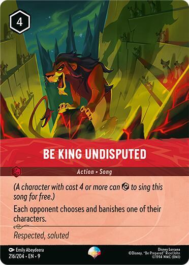 Be King Undisputed (Epic) [216/204] (Fabled) Foil