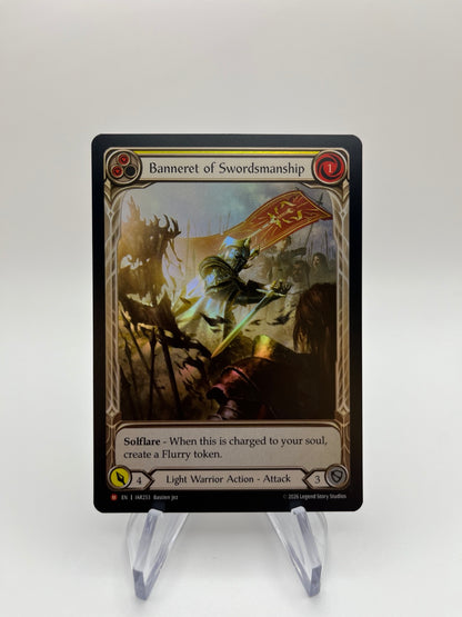 Banneret of Swordsmanship (Extended Art) | Near Mint / English / Rainbow Foil