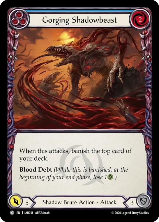 Gorging Shadowbeast (Blue)