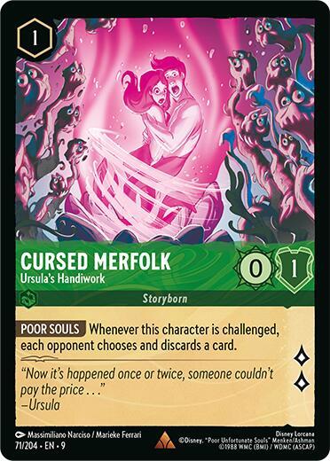 Cursed Merfolk — Ursula’s Handiwork [71EN9] (Fabled)