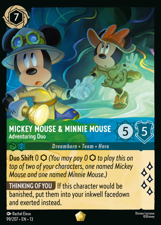 Mickey Mouse & Minnie Mouse - Adventuring Duo [99/207] (Attack of the Vine!)