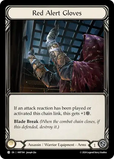 Red Alert Gloves [HNT194] (The Hunted)