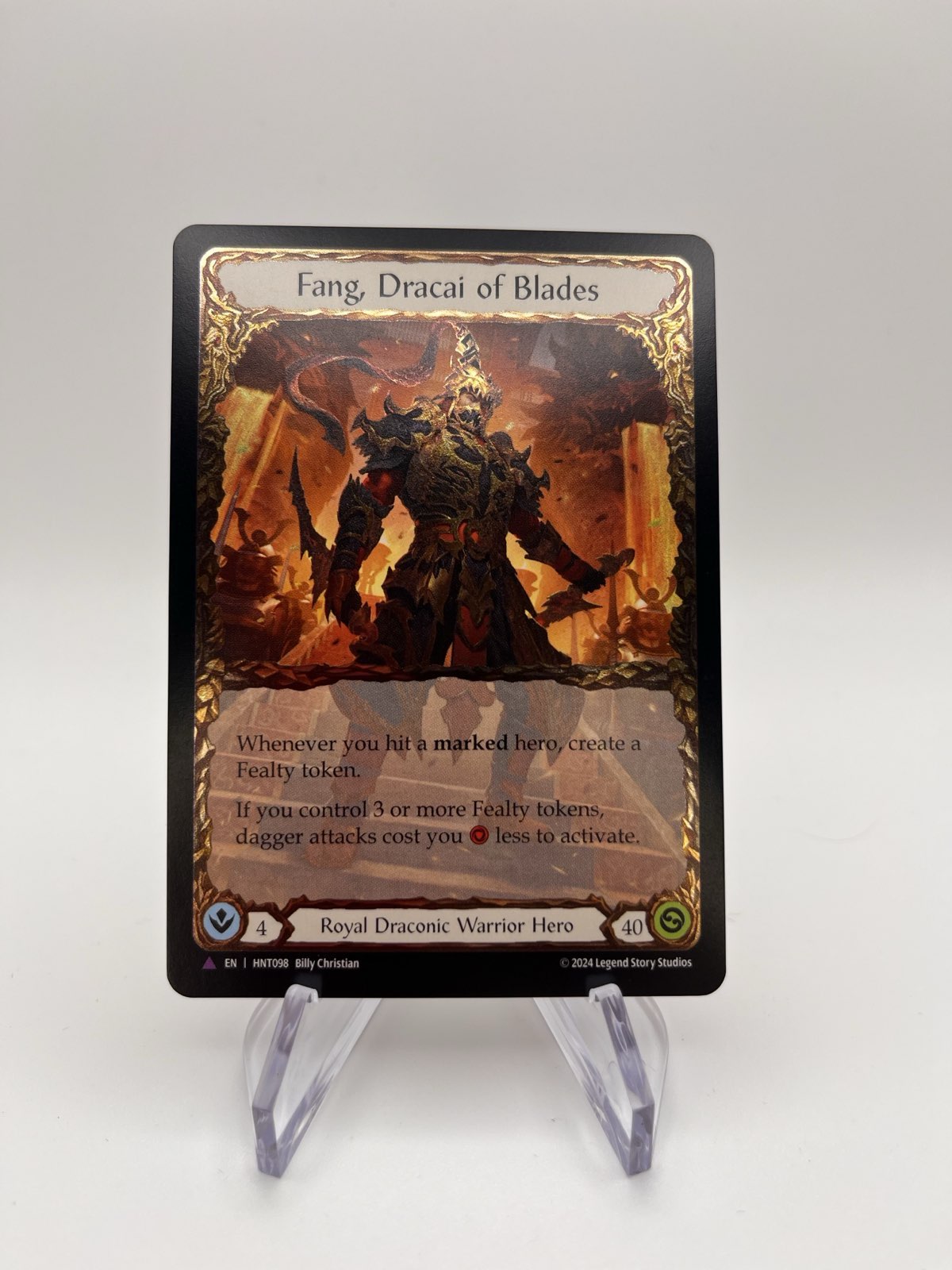 Fang, Dracai of Blades (Marvel) [HNT098] (The Hunted) Cold Foil