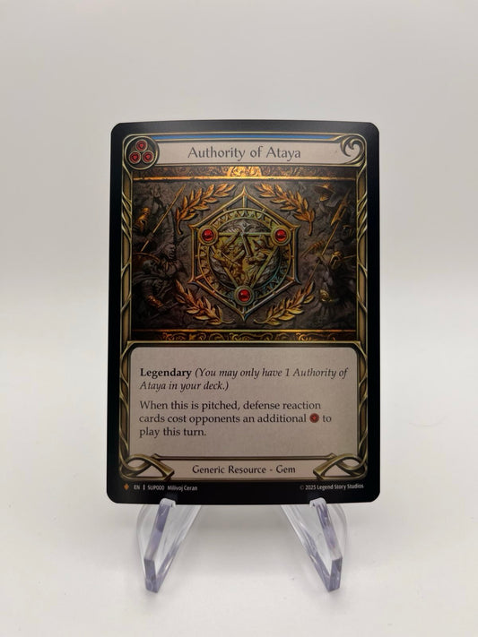 Authority of Ataya [SUP000] (Super Slam) Rainbow Foil
