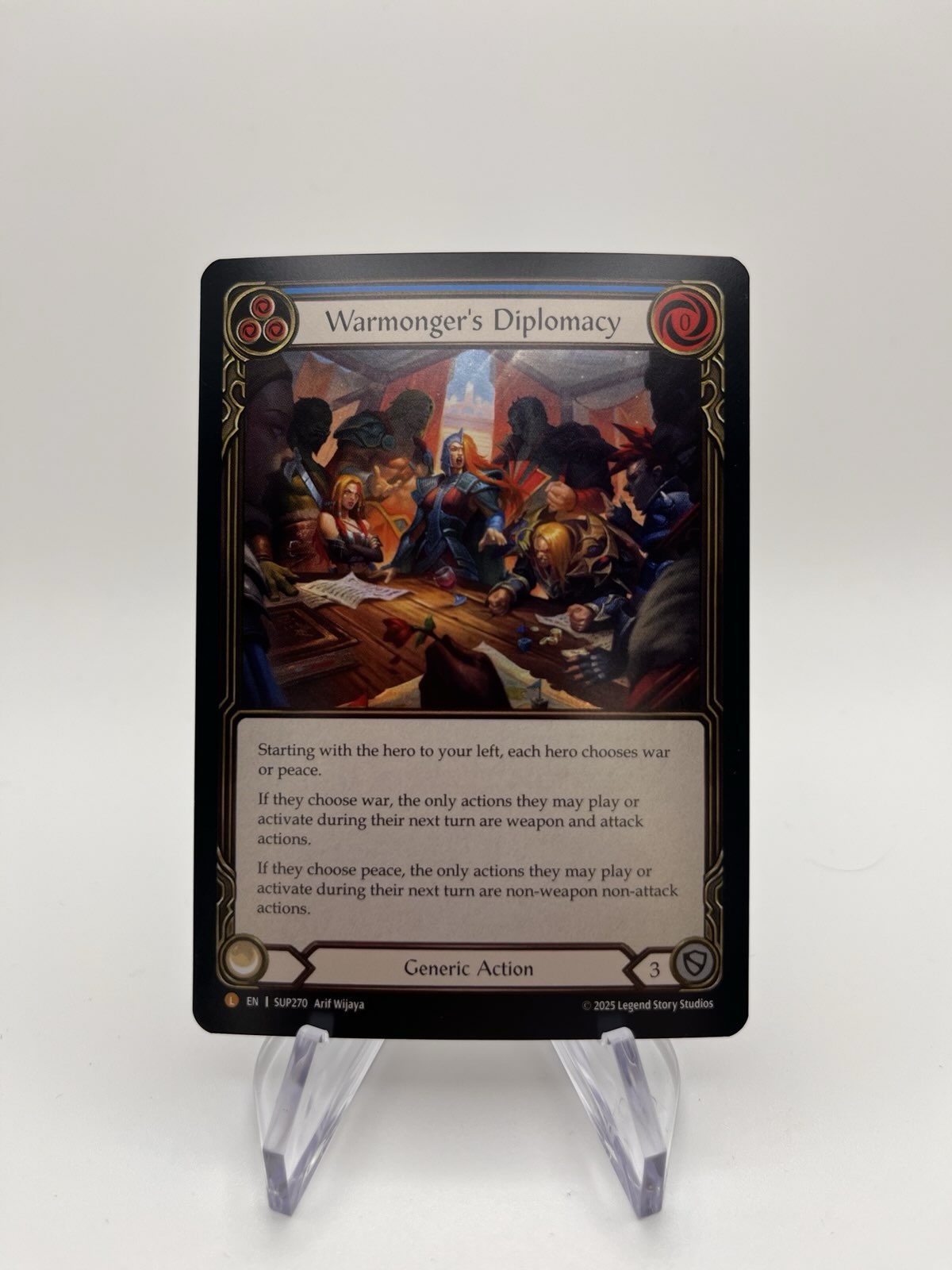 Warmonger's Diplomacy [SUP270] (Super Slam) Rainbow Foil