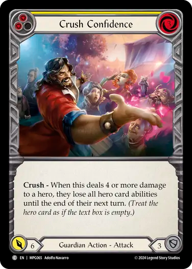 Crush Confidence (Yellow) [MPG065] (Mastery Pack Guardian)