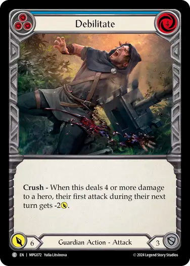 Debilitate (Blue) [MPG072] (Mastery Pack Guardian)