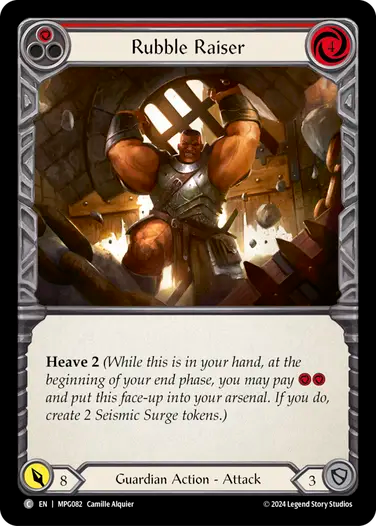 Rubble Raiser (Red) [MPG082] (Mastery Pack Guardian)