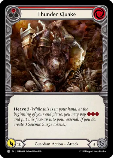 Thunder Quake (Red) [MPG088] (Mastery Pack Guardian)