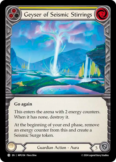Geyser of Seismic Stirrings (Yellow) [MPG104] (Mastery Pack Guardian)