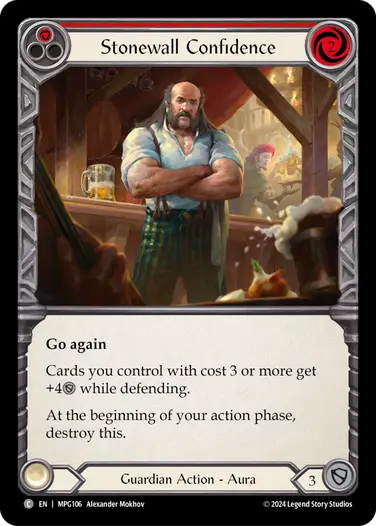 Stonewall Confidence (Red) [MPG106] (Mastery Pack Guardian)
