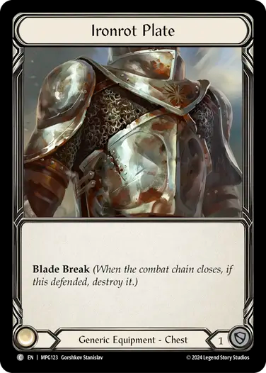 Ironrot Plate [MPG123] (Mastery Pack Guardian)