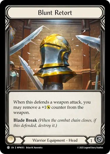 Blunt Retort [MPW013] (Mastery Pack Warrior) Cold Foil