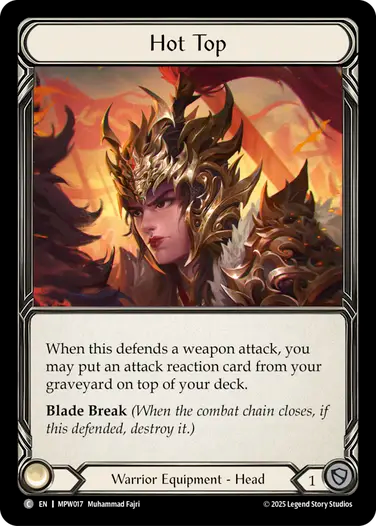 Hot Top [MPW017] (Mastery Pack Warrior) Cold Foil