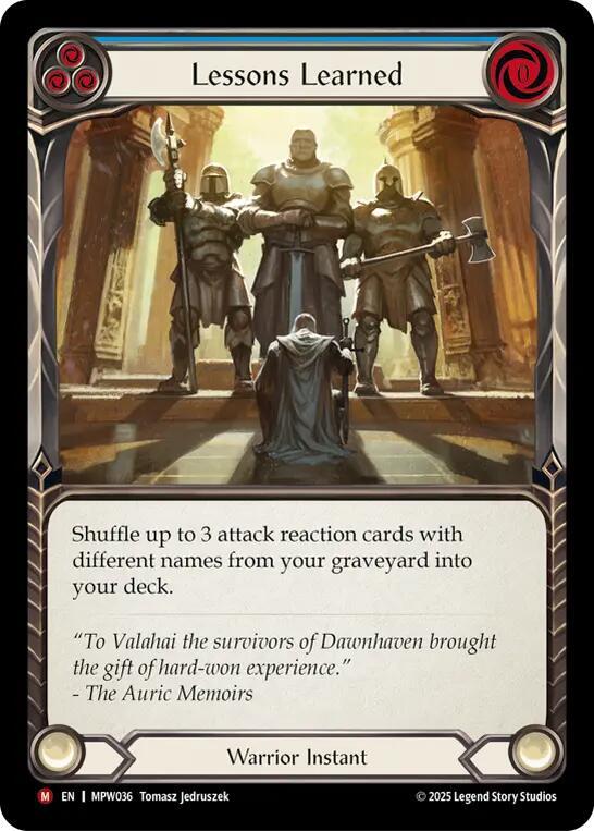 Lessons Learned [MPW036] (Mastery Pack Warrior)