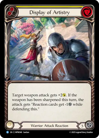 Display of Artistry (Yellow) [MPW040] (Master Pack Warrior)