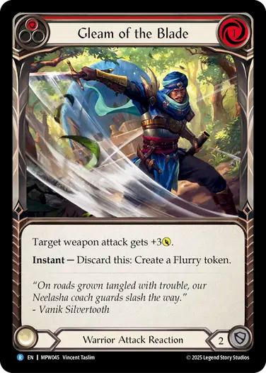Gleam of the Blade (Red) [MPW045] (Master Pack Warrior)