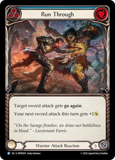 Run Through (Blue) [MPW050] (Master Pack Warrior)