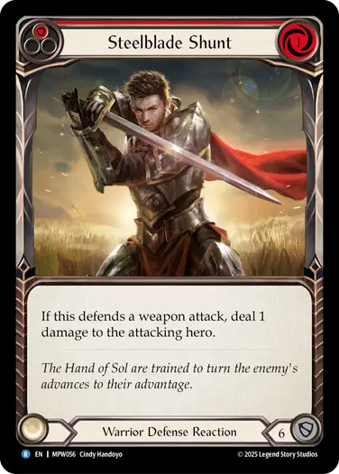Steelblade Shunt (Red) [MPW056] (Master Pack Warrior)