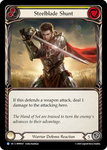 Steelblade Shunt (Yellow) [MPW057] (Master Pack Warrior)