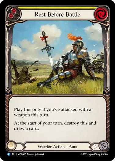 Rest Before Battle [MPW067] (Master Pack Warrior)