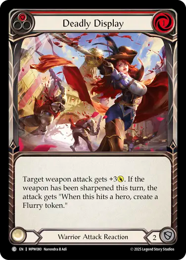 Deadly Display (Red) [MPW080] (Master Pack Warrior)