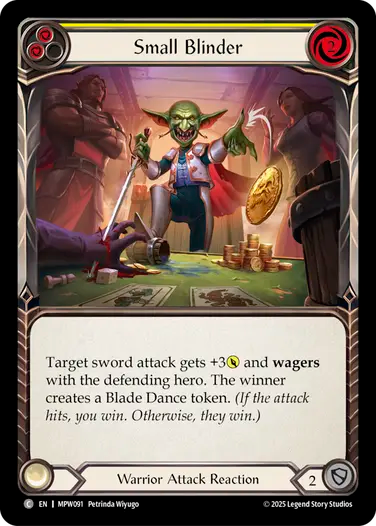 Small Blinder (Yellow) [MPW091] (Master Pack Warrior)