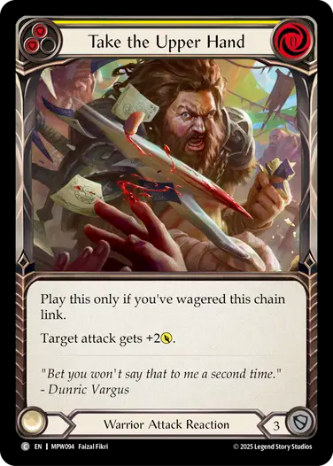 Take the Upper Hand (Yellow) [MPW094] (Master Pack Warrior)