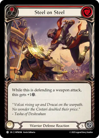 Steel on Steel (Red) [MPW096] (Master Pack Warrior)