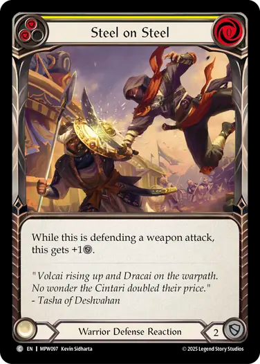 Steel on Steel (Yellow) [MPW097] (Master Pack Warrior)