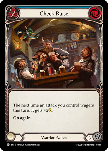 Check-Raise (Blue) [MPW101] (Master Pack Warrior)