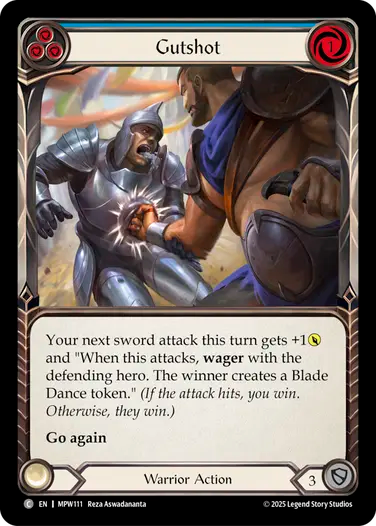 Gutshot (Blue) [MPW111] (Master Pack Warrior)