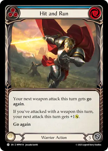 Hit and Run (Blue) [MPW114] (Master Pack Warrior)