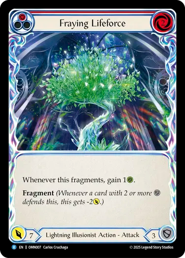 Fraying Lifeforce (Red) [OMN007] (Omens of the Third Age)