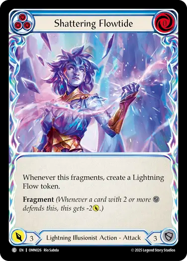 Shattering Flowtide (Blue) [OMN026] (Omens of the Third Age)