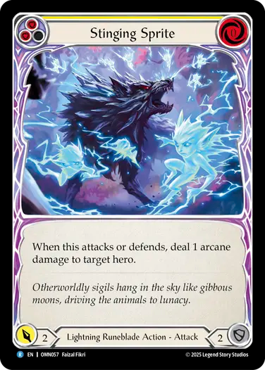 Stinging Sprite (Yellow) [OMN057] (Omens of the Third Age)