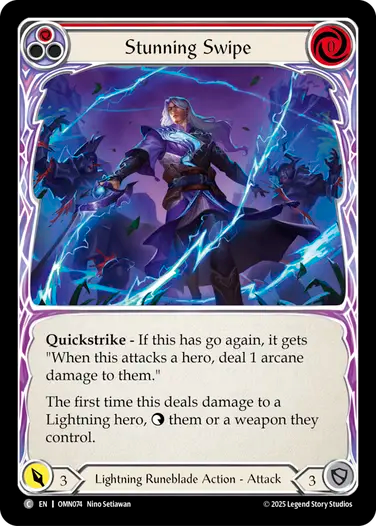 Stunning Swipe (Red) [OMN074] (Omens of the Third Age)