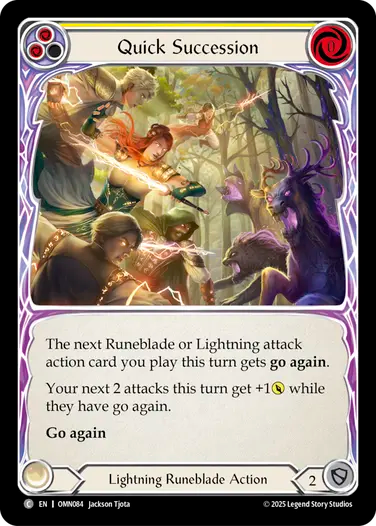 Quick Succession (Yellow) [OMN084] (Omens of the Third Age)
