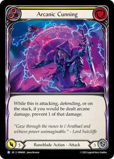 Arcanic Cunning (Yellow) [OMN089] (Omens of the Third Age)