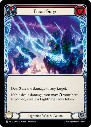 Enion Surge (Red) [OMN112] (Omens of the Third Age)