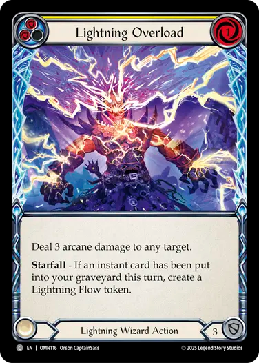 Lightning Overload (Yellow) [OMN116] (Omens of the Third Age)