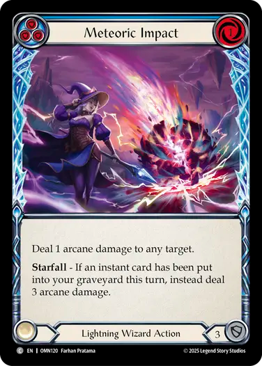 Meteoric Impact (Blue) [OMN120] (Omens of the Third Age)