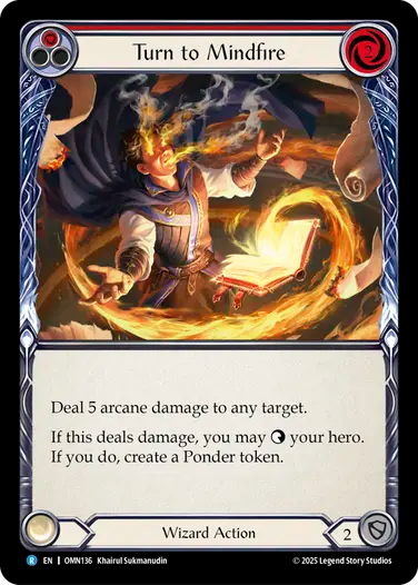 Turn to Mindfire (Red) [OMN136] (Omens of the Third Age)